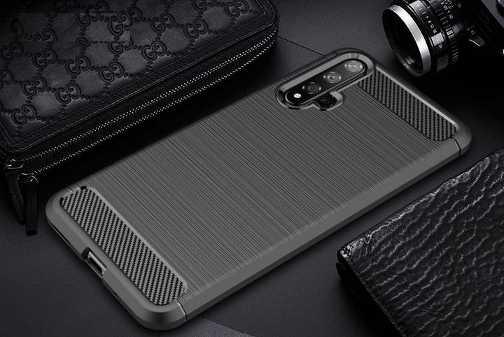Produktbild Screenguard Huawei Nova 5T Hülle Carbon Brushed Soft TPU (Huawei Nova 5T)