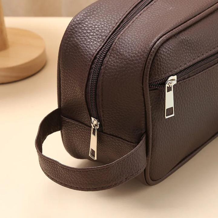 Produktbild Only-Bags.Store Reise-Kosmetiktasche PU-Leder grosse Kapazität Reissverschluss Make-up Taschen Portable Travel