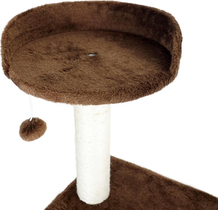 Image du produit Wiltec Arbre à chat marron 130cm Arbre d’escalade Arbre de grattage Jeu Chats (130 cm, Marron)