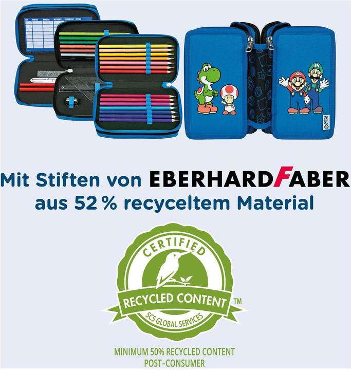 Immagine prodotto Undercover Gefülltes Federmäppchen Super Mario 3-Fächer