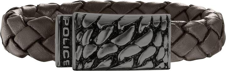 Image du produit Police Bracelet en alligator (23.50 cm, Acier inoxydable, Cuir)