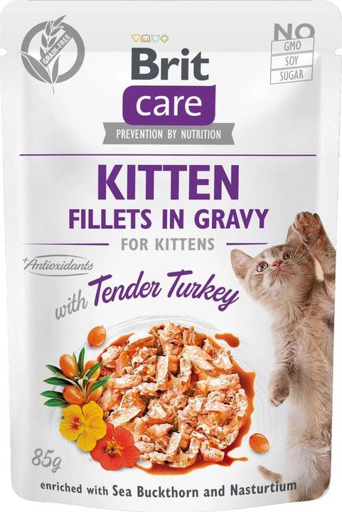 Produktbild Brit Care Kitten Gravy Turkey 85g (Welpe + Kitten, 1 Stk., 100 g)