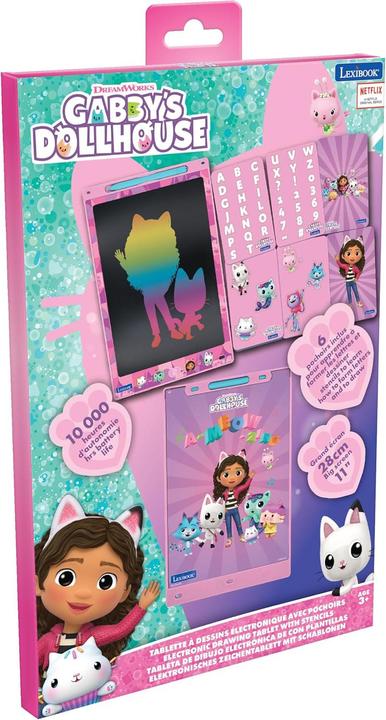 Actual product image Lexibook Colouring board with stencils Gabby 28 cm