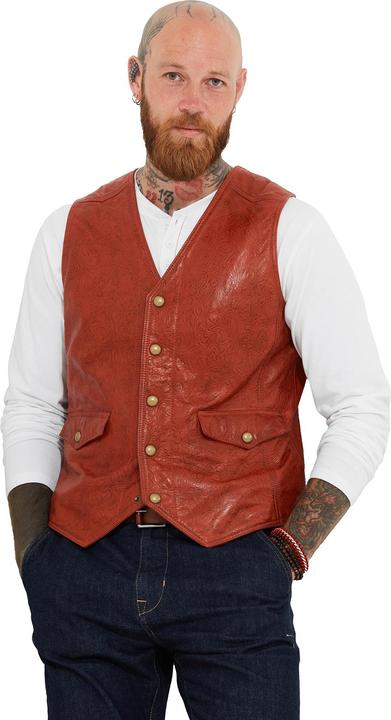 Produktbild Joe Browns Floral Embossed Leather Waistcoat (M)
