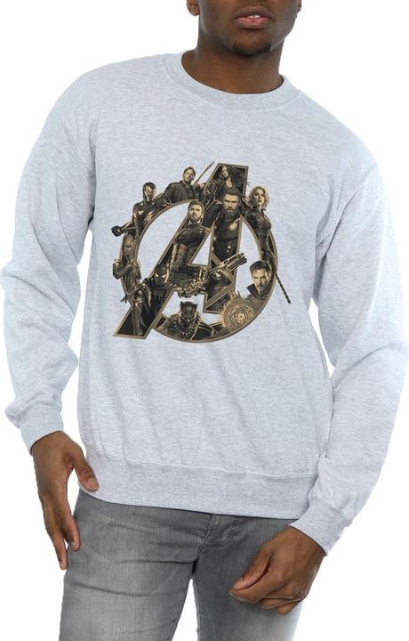 Immagine prodotto Avengers Infinity War Felpa Logo Uomo (3XL)
