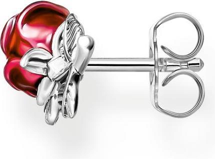 Actual product image Thomas Sabo Roses Romance stud earrings (925 silver, Enamel)