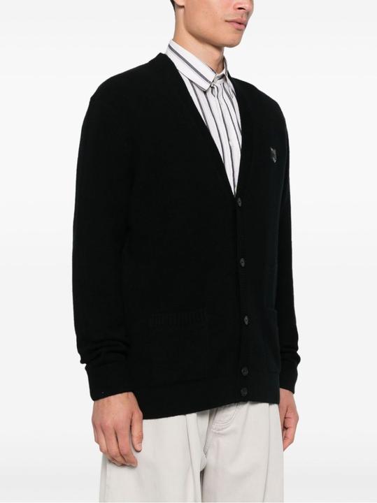 Immagine prodotto Maison Kitsune Cardigan regolare con patch a forma di testa di volpe (M)