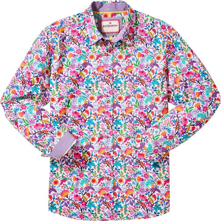 Joe Browns Bright Floral Print Long Sleeve Shirt