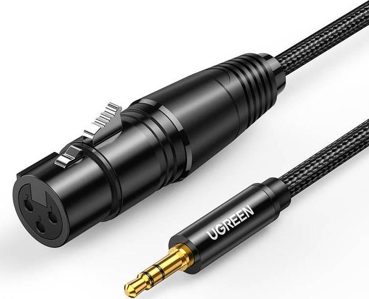 Produktbild Ugreen AV131 Female XLR cable for jack 3.5 men - 2m (black) (2 m)