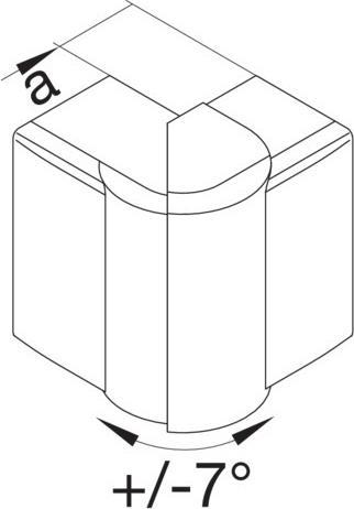 Produktbild Hager TEH LFF3006039016 AuÃeneck einstellbar halogenfrei zu LF/LFF 30x57mm verkehrswei