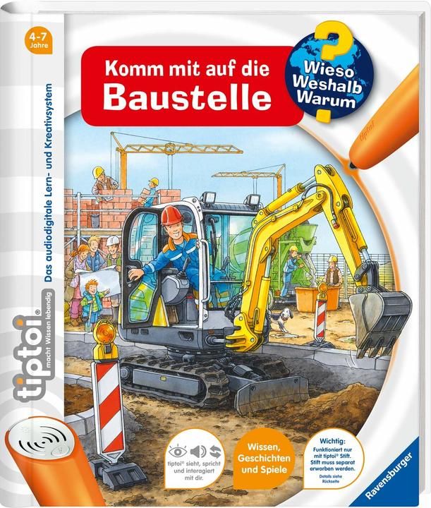 Image du produit tiptoi Wieso? Weshalb? Warum? Komm mit auf die Baustelle (Allemand, Susanne Gernhäuser, Peter Nieländer, 2014)
