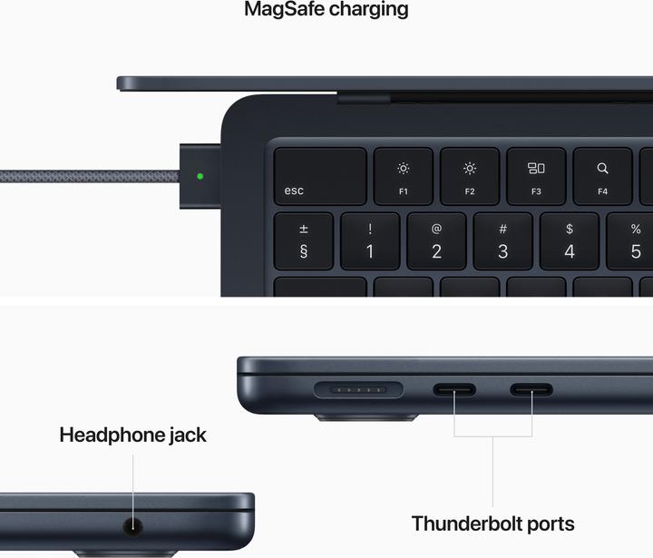 Produktbild Apple MacBook Air – 2022 (13.60", M2, 16 GB, 512 GB, DE)