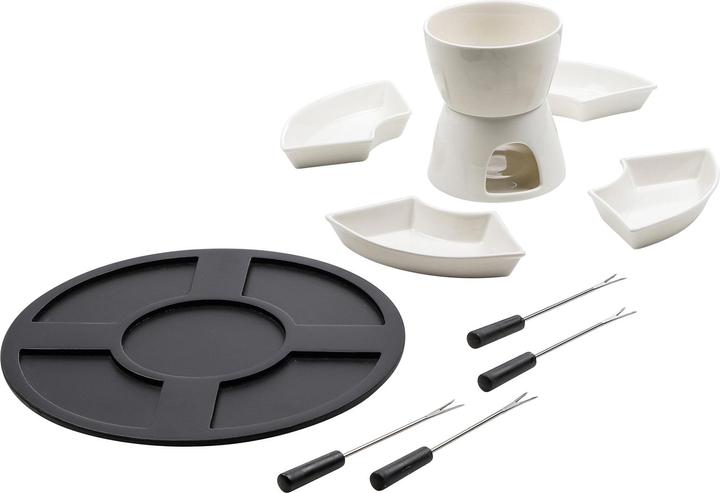 Produktbild HI Fondue-Set 11-teilig mit Topf Stövchen und Gabeln (Fondue Bourguignonne)