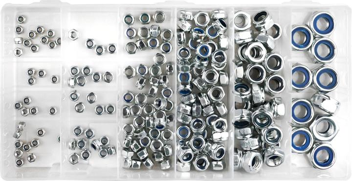 Image du produit Tox Basic Box Écrous de blocage - Assortiment 195 pcs. (M6, M8, M5, M4, M10, M3)