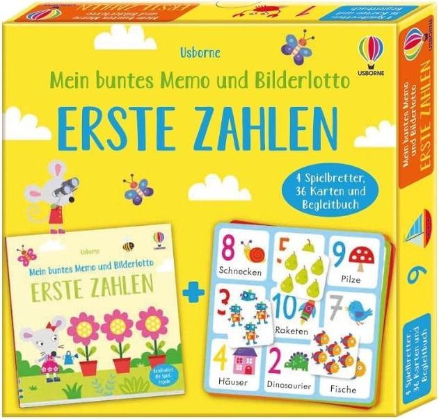 My colourful memo and picture lotto: First numbers (German)