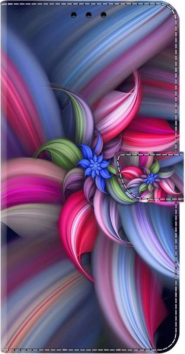 Produktbild Art iPhone 15 Pro Buch Etui Tasche mit Kartenfach Blüte (Apple iPhone 15 Pro)