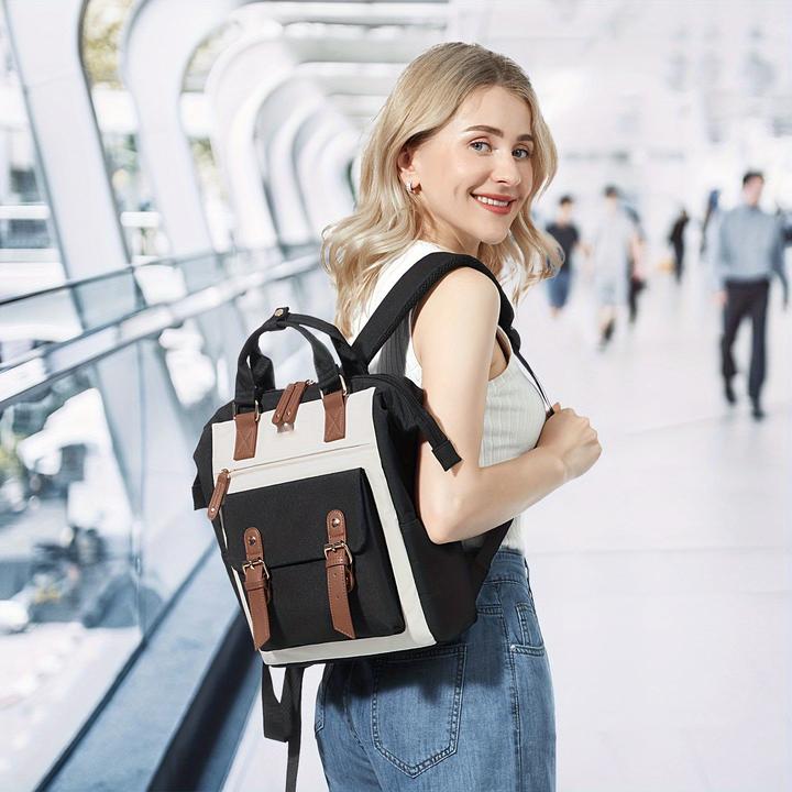 Immagine prodotto Only-Bags.Store Elegante zaino per laptop di piccole dimensioni - Zaino da college alla moda con spallacci