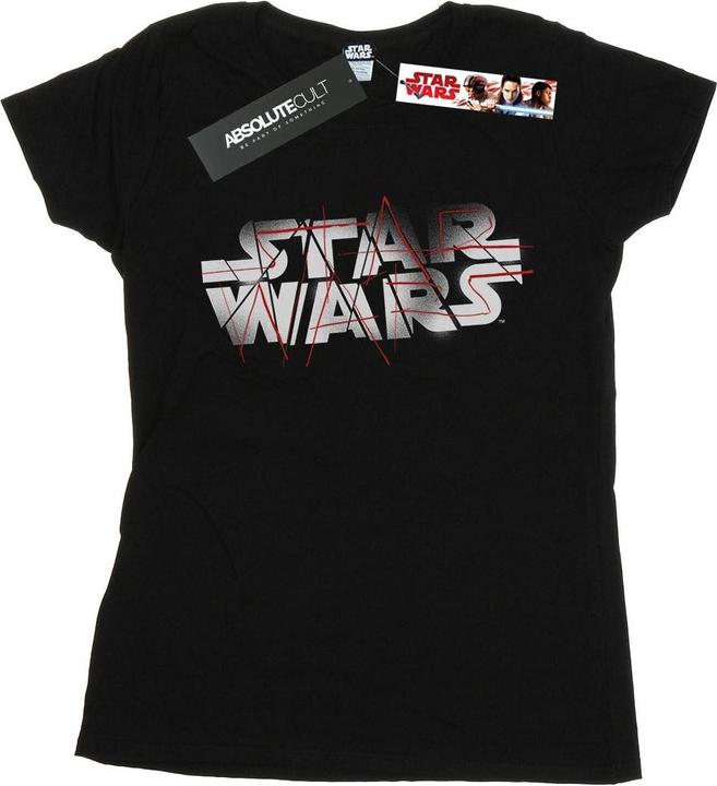 Actual product image Star Wars Womens/Ladies The Last Jedi Spray Logo Cotton T-Shirt (M)