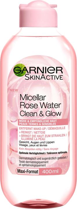 Garnier Acqua micellare detergente con acqua di rose (Acqua tonica, 400 ml)