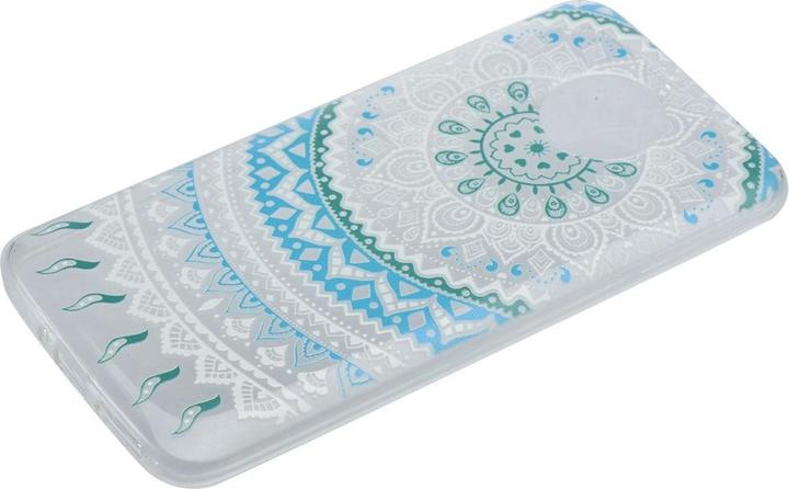 Actual product image König Design Henna Cover for Motorola Moto E4 Case Protective Cover Silicone Bumper Sun Blue New (Motorola Moto E4)