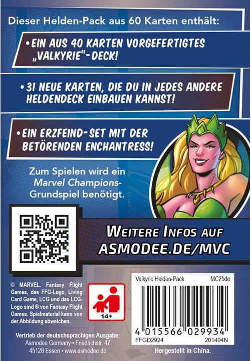 Immagine prodotto FFG FFGD2924 - Valchiria: Marvel Champions Il Gioco di Carte (IT Espansione) (Tedesco)