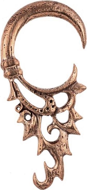 Immagine prodotto Star Piercing Ohrgewicht Haken rosegold Tropfende Flamme (senza ottone, Bronzo)