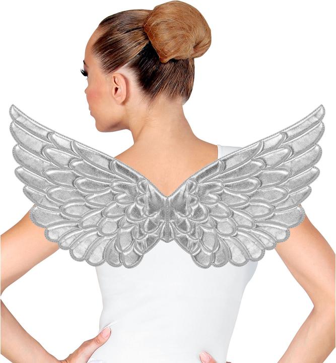 Image du produit Widmann Ailes d'ange argentées en plastique pour adultes 57x26cm