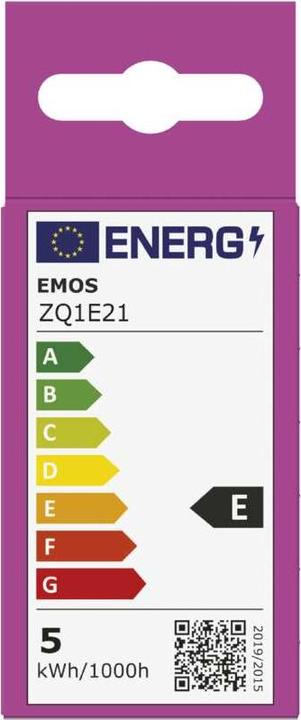 Energy Label Emos LED lamp Classic Mini Globe / E14 / 4.2 W (40 W) / 470 lm / Warm white (E14, 4.20 W, 470 lm, 1 x, E)