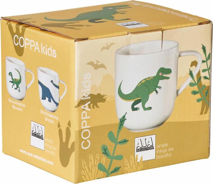 Image du produit ASA Selection Kids Tasse à anse, Tyrannosaurus Rex Titus, 8x8.5cm - 0.25l (250 ml, 1 x)