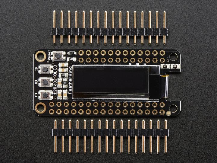 Immagine prodotto Adafruit FeatherWing OLED 128x32 OLED (Feather Add-On) (Vari)