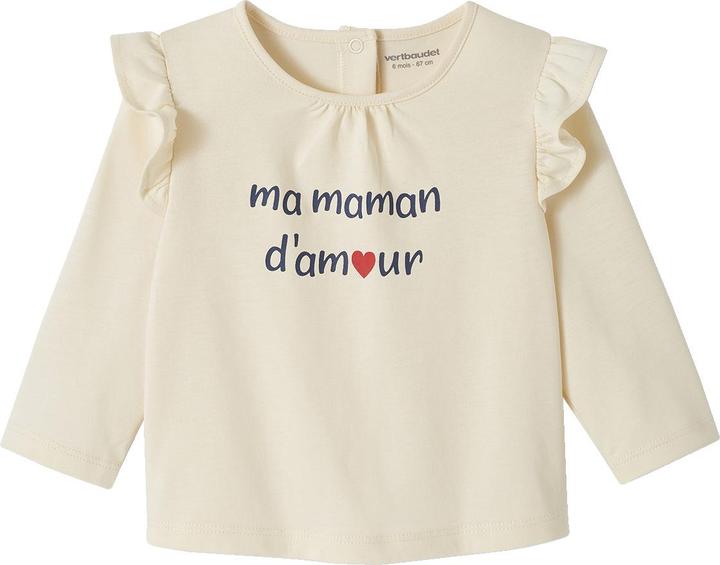 Immagine prodotto Vertbaudet T-shirt per bambini con scritte in cotone biologico (92)