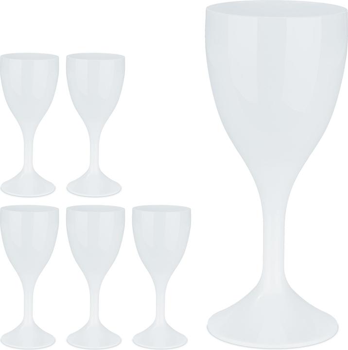 Actual product image Relaxdays 6x wine glasses (25 cl, 6 Glasses, White wine glasses)