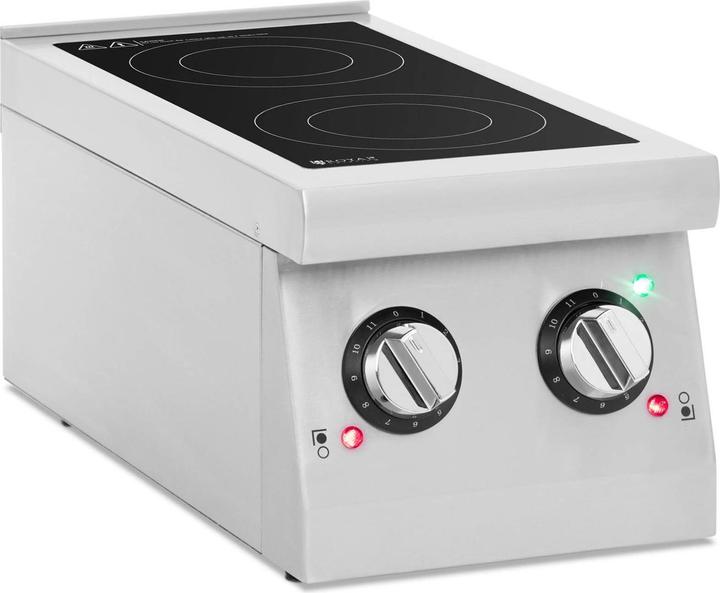 Produktbild Royal Catering Induktionsplatte tragbare Kochplatte Induktion 2 Platten Ø 12 - 26 cm tragbar