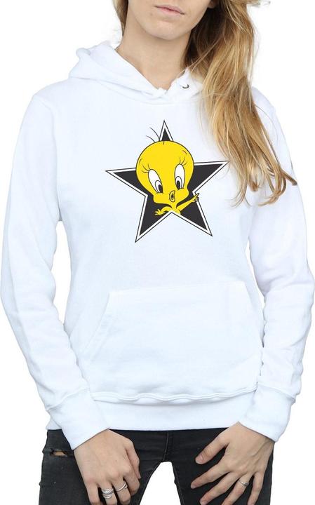 Immagine prodotto Looney Tunes Tweety Pie Star Felpa con Cappuccio Donna (XXL)