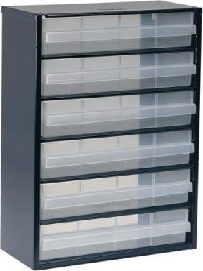 Produktbild Raaco Kleinteilemagazin Stahlmagazin 906-03 B.306xT.150xH.417mm 6 Schubl.