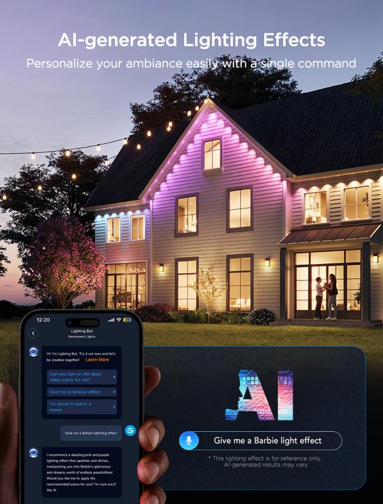 Productafbeelding Govee Permanente buitenlampen 2 - 30M (480 lm, IP67)