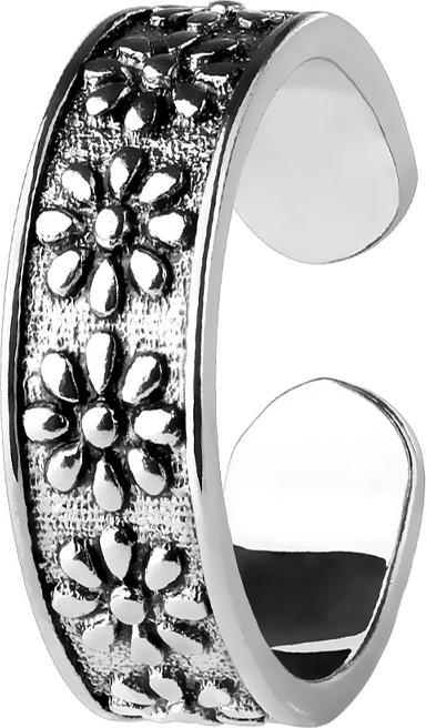 Image du produit Star Piercing Bague argent avec neuf fleurs (Laiton)