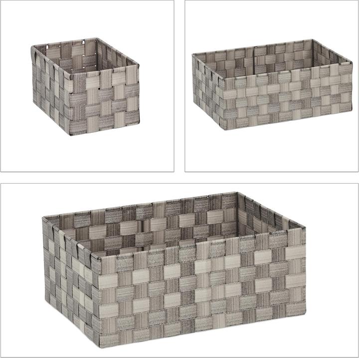 Produktbild Relaxdays Aufbewahrungskorb (4 x, 37 x 26 x 15 cm)