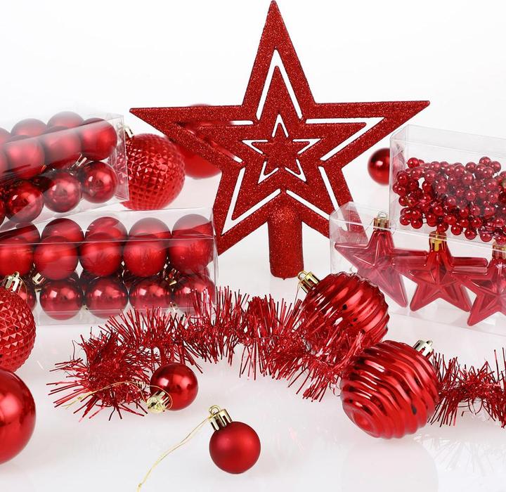 Actual product image Deuba Christmas tree balls (66 -part)