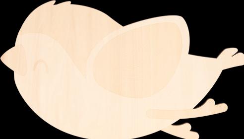 Little Dutch Wooden Wall Lamp Bird