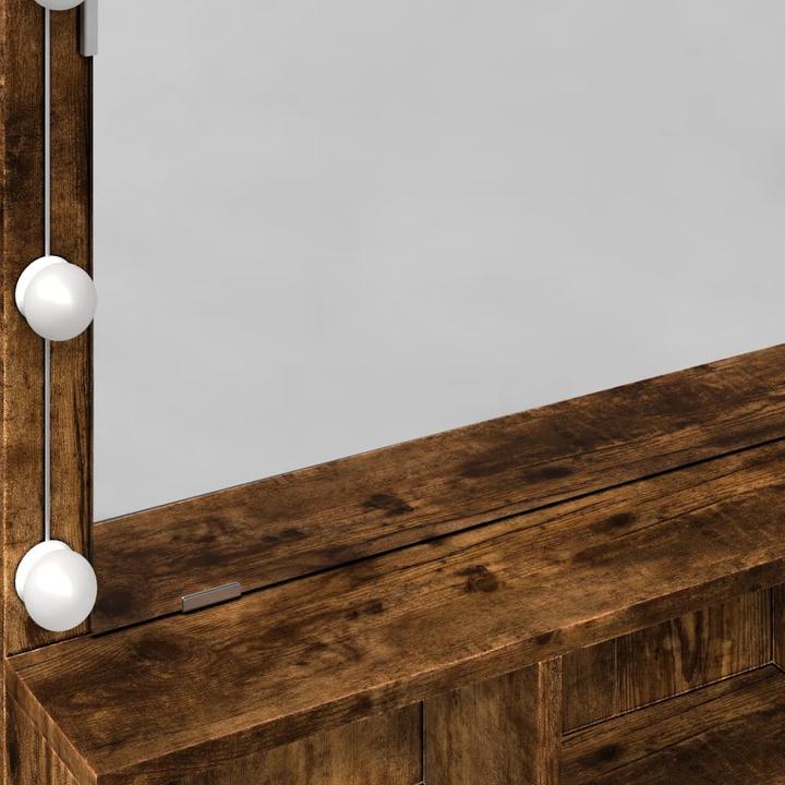 Actual product image VidaXL Dressing table with LED lighting (80 x 41 x 134.5 cm)