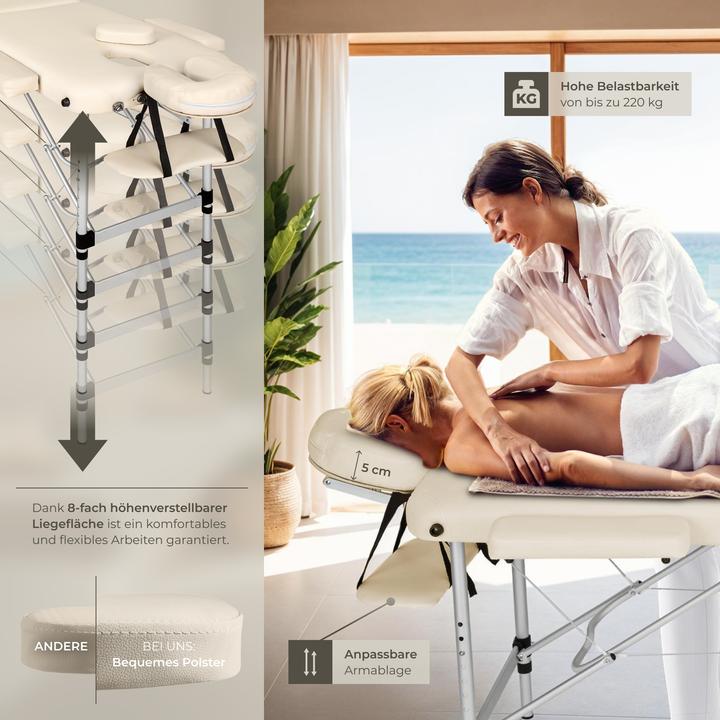 Produktbild tectake 3 Zonen Massageliege