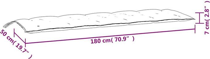 Actual product image VidaXL Henryk (180 x 50 x 7 cm)