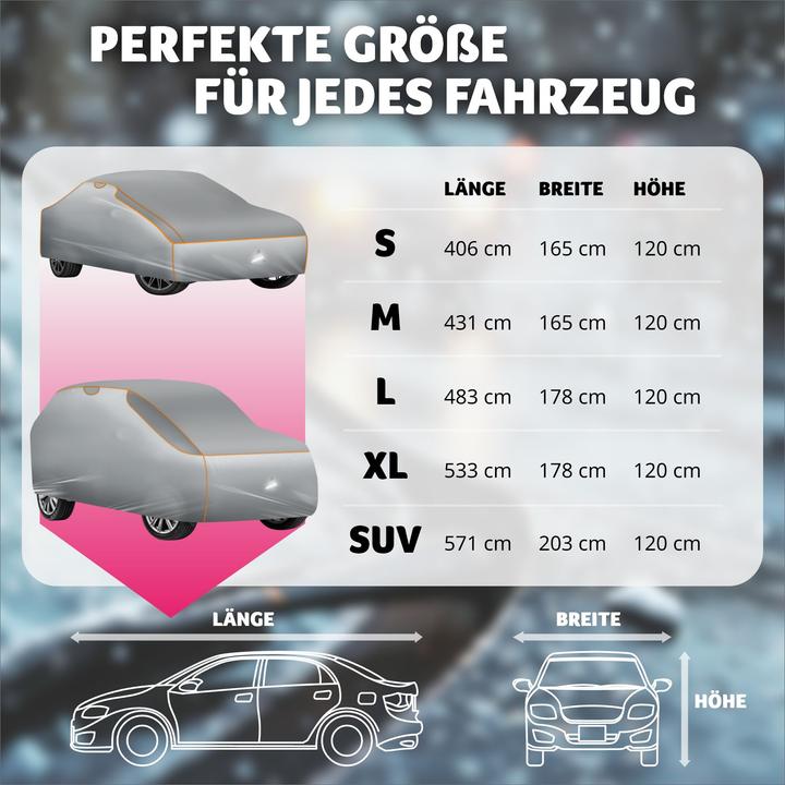 Produktbild tectake Hagelschutz-Autoplane wasserdicht atmungsaktiv