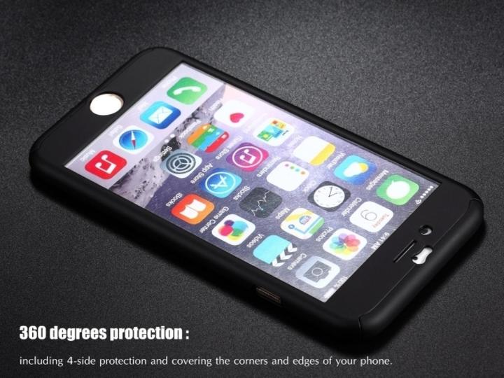 Immagine prodotto Floveme Custodia in vetro antiproiettile a 360 gradi per iPhone 8, protezione a 360 gradi (1 Pezzo/i, Apple iPhone 8)