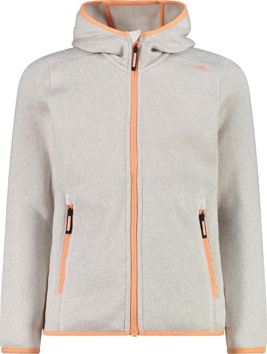 CMP Campagnolo Girl's Jacket Fix Hood Jacquard Knitted 3H19825
