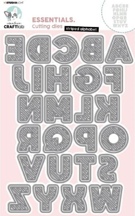 Immagine prodotto art by marlene Cutting Dies "Striped Alphabet" Essentials