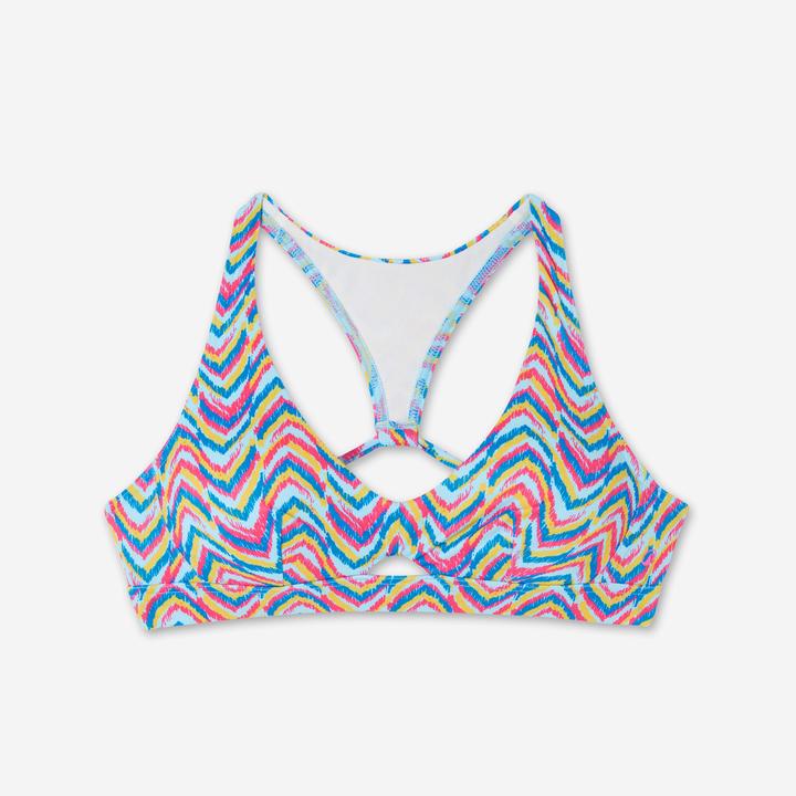 Produktbild Olaian Bikini-Oberteil Bustier Surfen Damen Agatha Pandor blau/rosa (70 B)