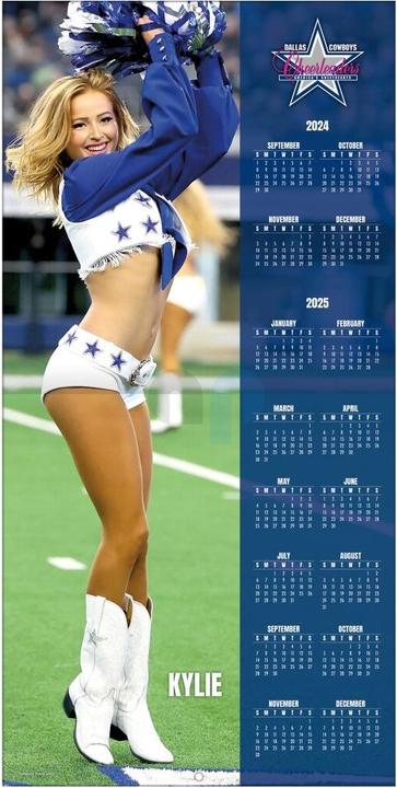 Actual product image NFL - Dallas Cowboys Cheerleaders - 30.5 x 30.5 cm Team Wall Calendar 2025 (30.5 x 30.5 cm, French, Italian, Spanish, German, English)