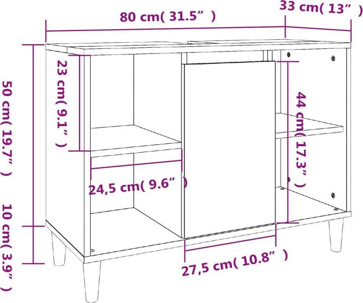 Produktbild VidaXL Strom (80 x 33 x 60 cm)